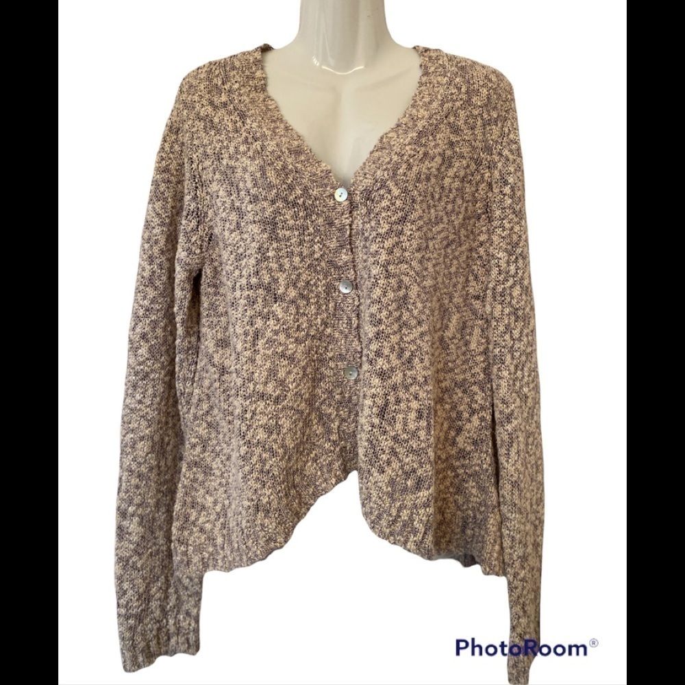Eileen Fisher Cotton/Viscose Cardigan Sweater